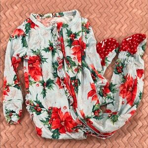 Floral Posh Peanut Holiday Baby Onesie